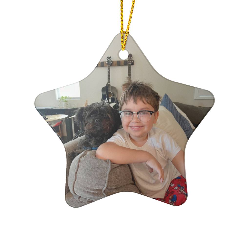 Testing star ornament