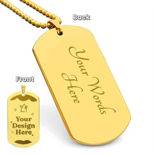 Load image into Gallery viewer, Map Dog Tag example