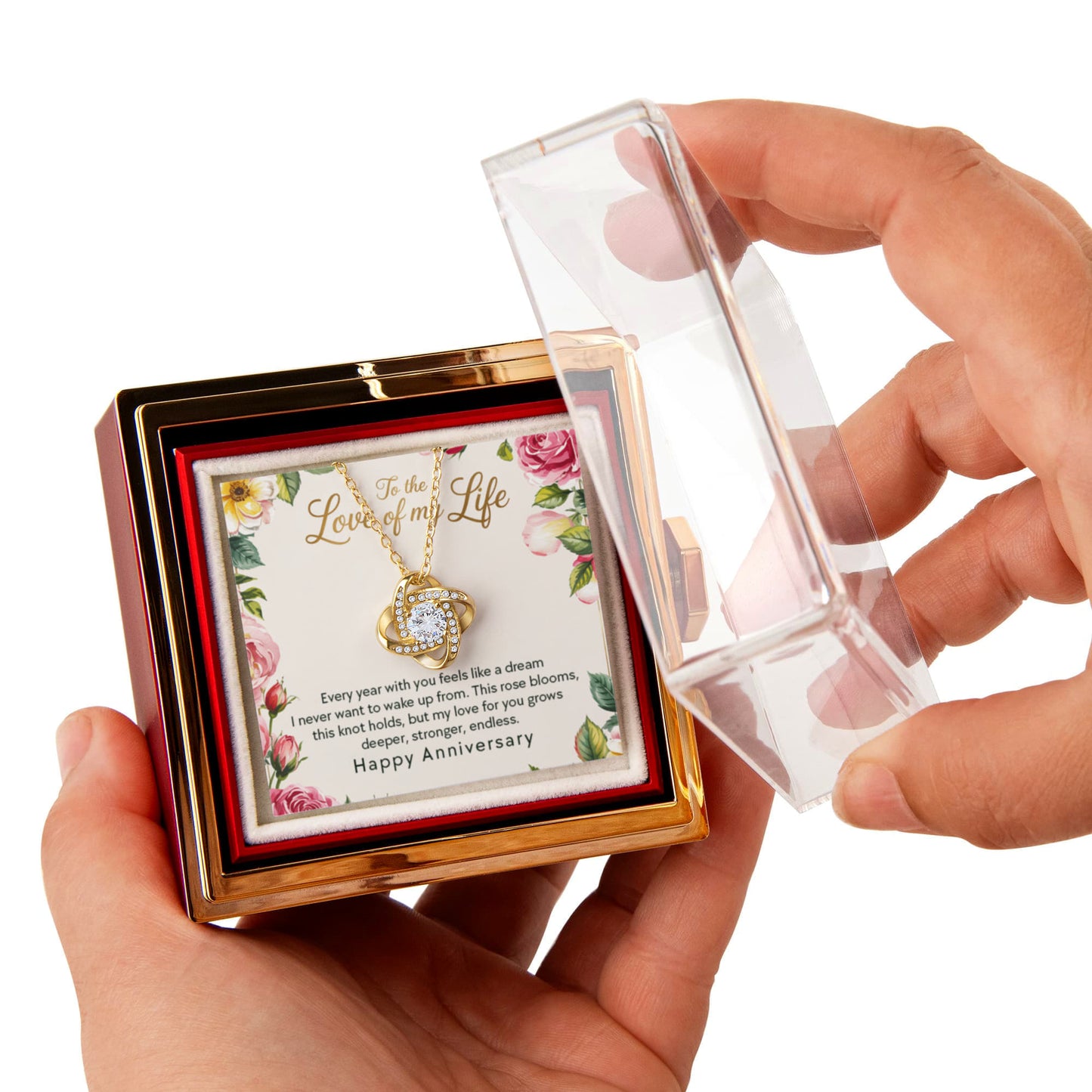 Testing Rotating Rose Box with Love Knot 8/28/25