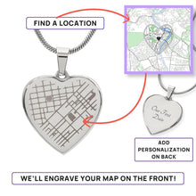 Load image into Gallery viewer, testing engraved heart map
