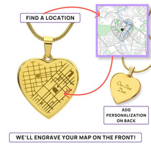 Load image into Gallery viewer, testing engraved heart map
