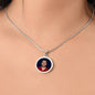 testing graphic circle necklace