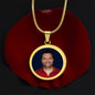 testing graphic circle necklace