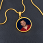 testing graphic circle necklace