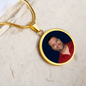 testing graphic circle necklace