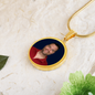 testing graphic circle necklace