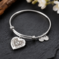 testing engraved heart bangle
