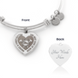 testing engraved heart bangle