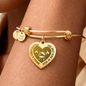 testing engraved heart bangle