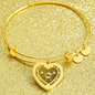 testing engraved heart bangle