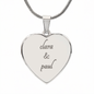 Engraved Heart Necklace - Love font.svg