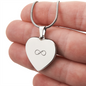 Engraved Heart necklace - Love back.svg
