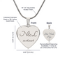 Engraved Heart Necklace - Bestie front.svg