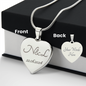 Engraved Heart Necklace - Bestie front.svg