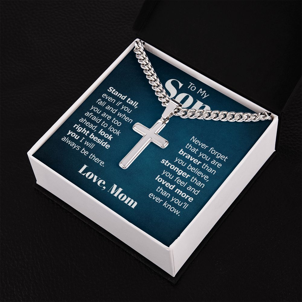 Personalized Cross + Cuban Link 5.15