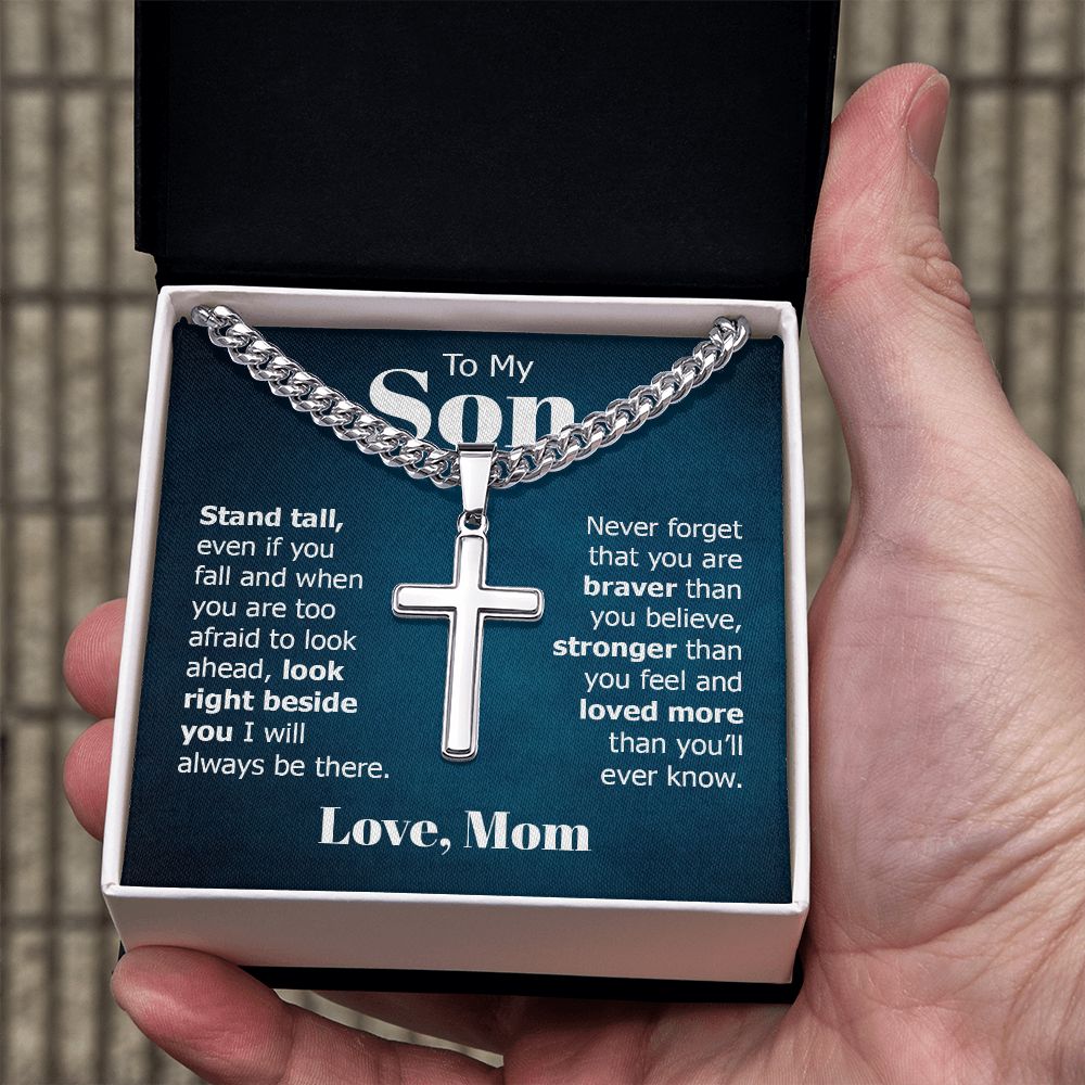 Personalized Cross + Cuban Link 5.15