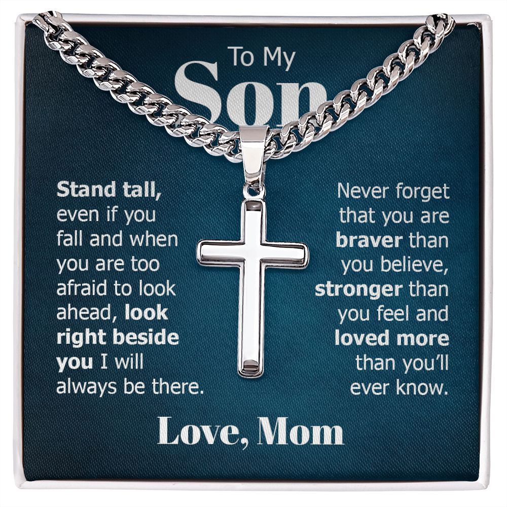 Personalized Cross + Cuban Link 5.15
