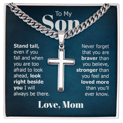 Personalized Cross + Cuban Link 5.15