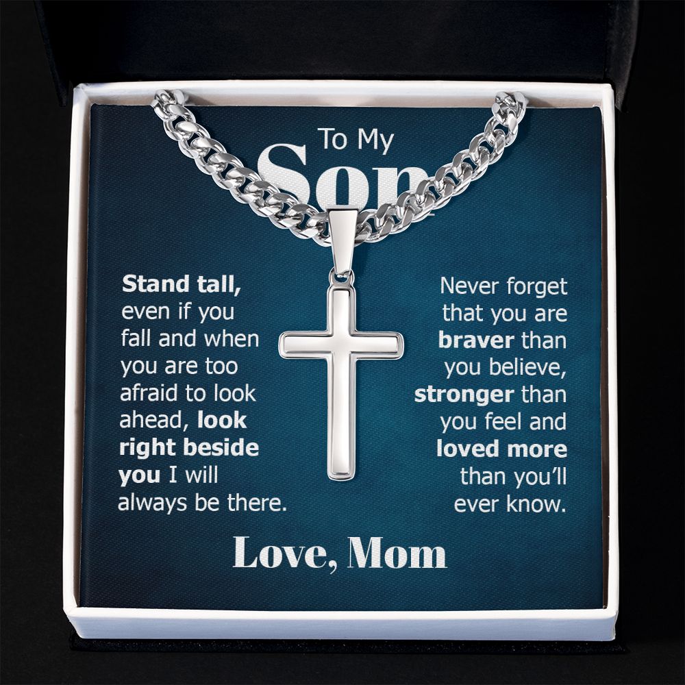 Personalized Cross + Cuban Link 5.15