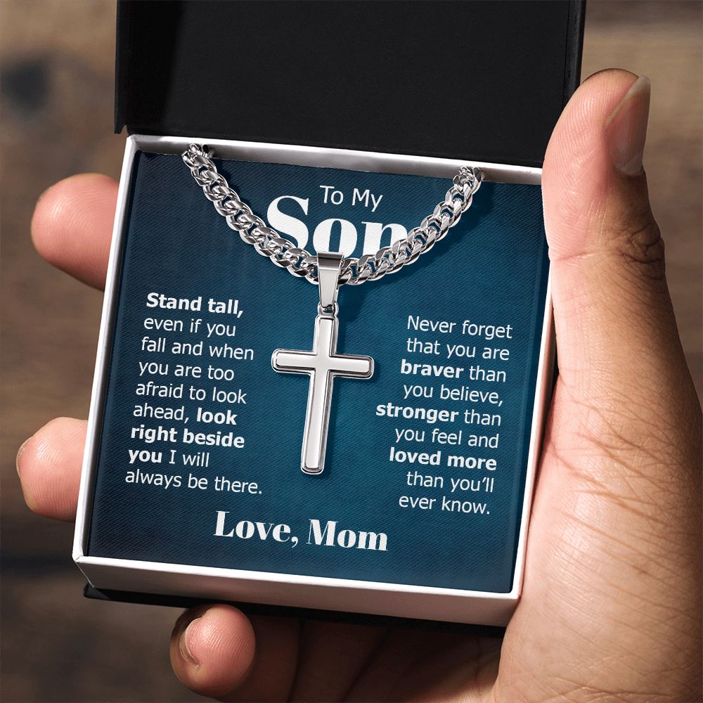 Personalized Cross + Cuban Link 5.15