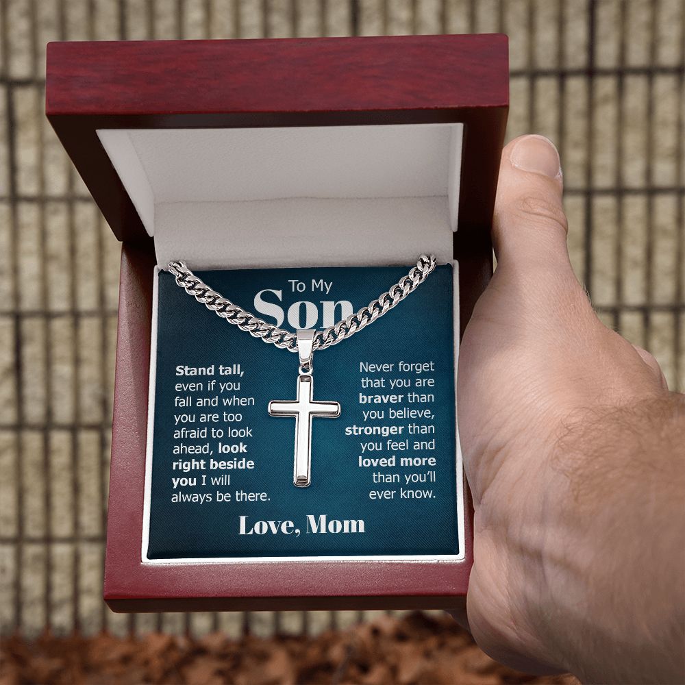 Personalized Cross + Cuban Link 5.15