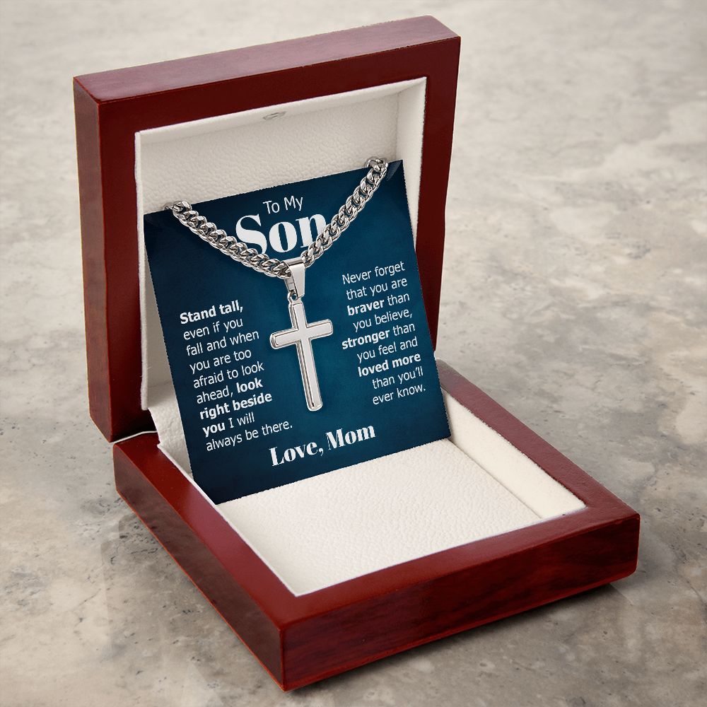 Personalized Cross + Cuban Link 5.15