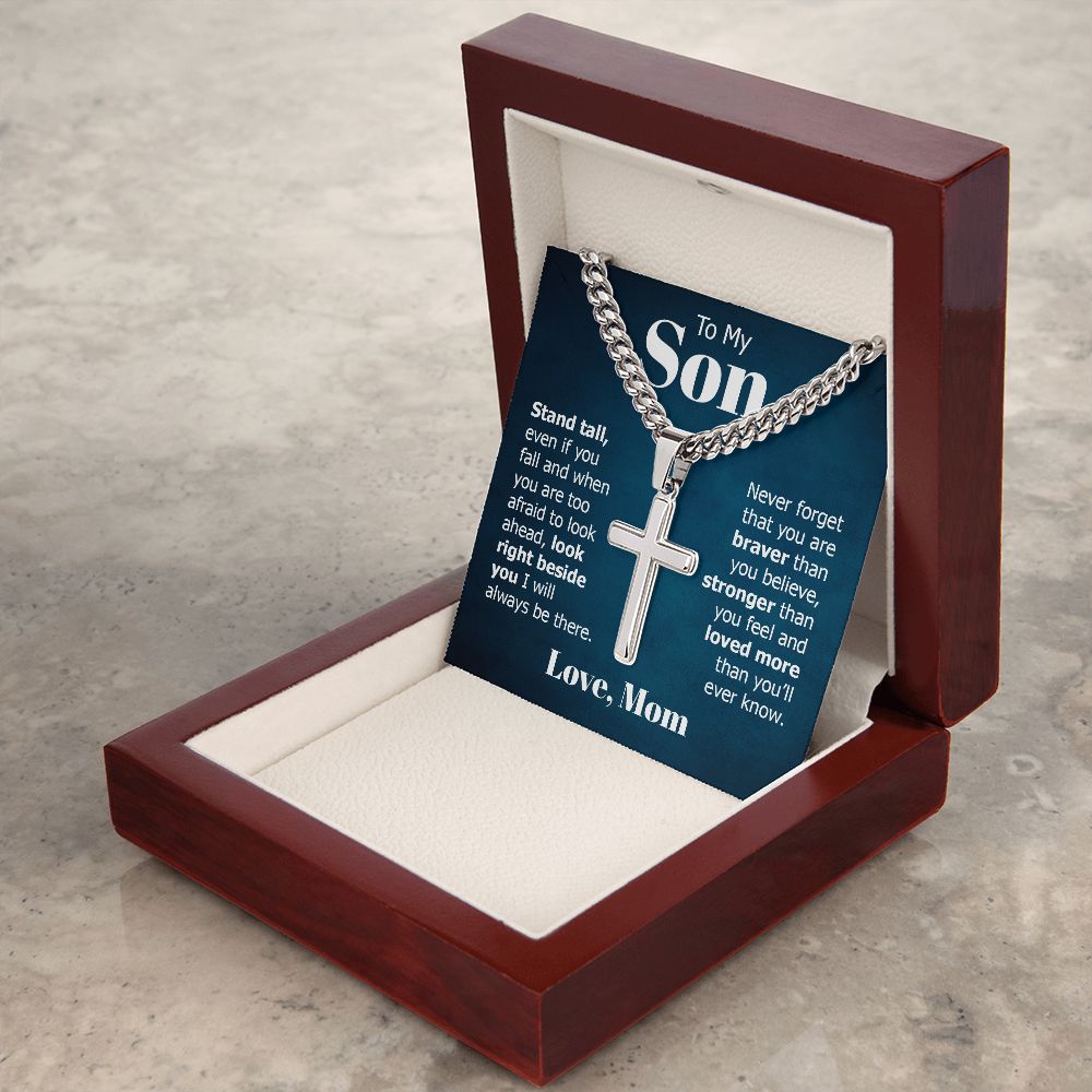 Personalized Cross + Cuban Link 5.15