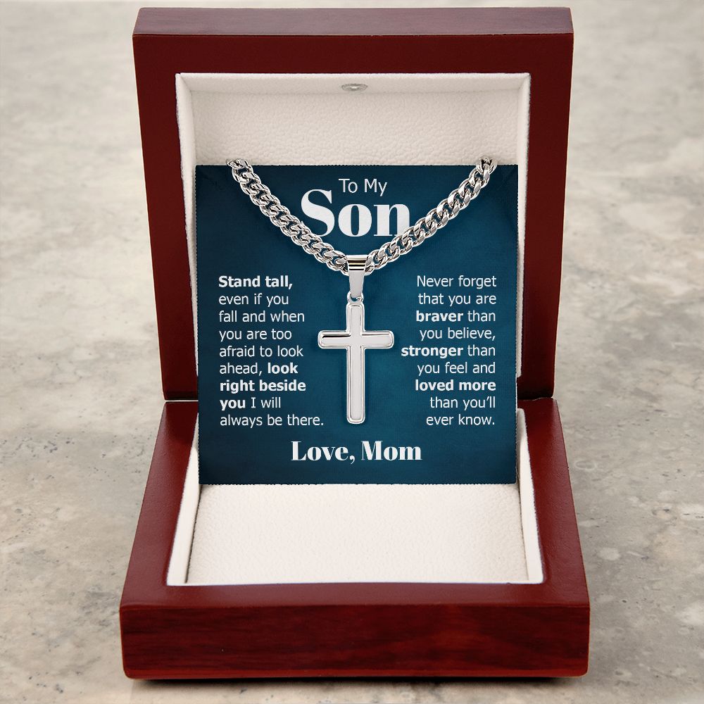 Personalized Cross + Cuban Link 5.15
