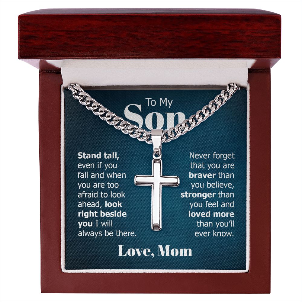 Personalized Cross + Cuban Link 5.15