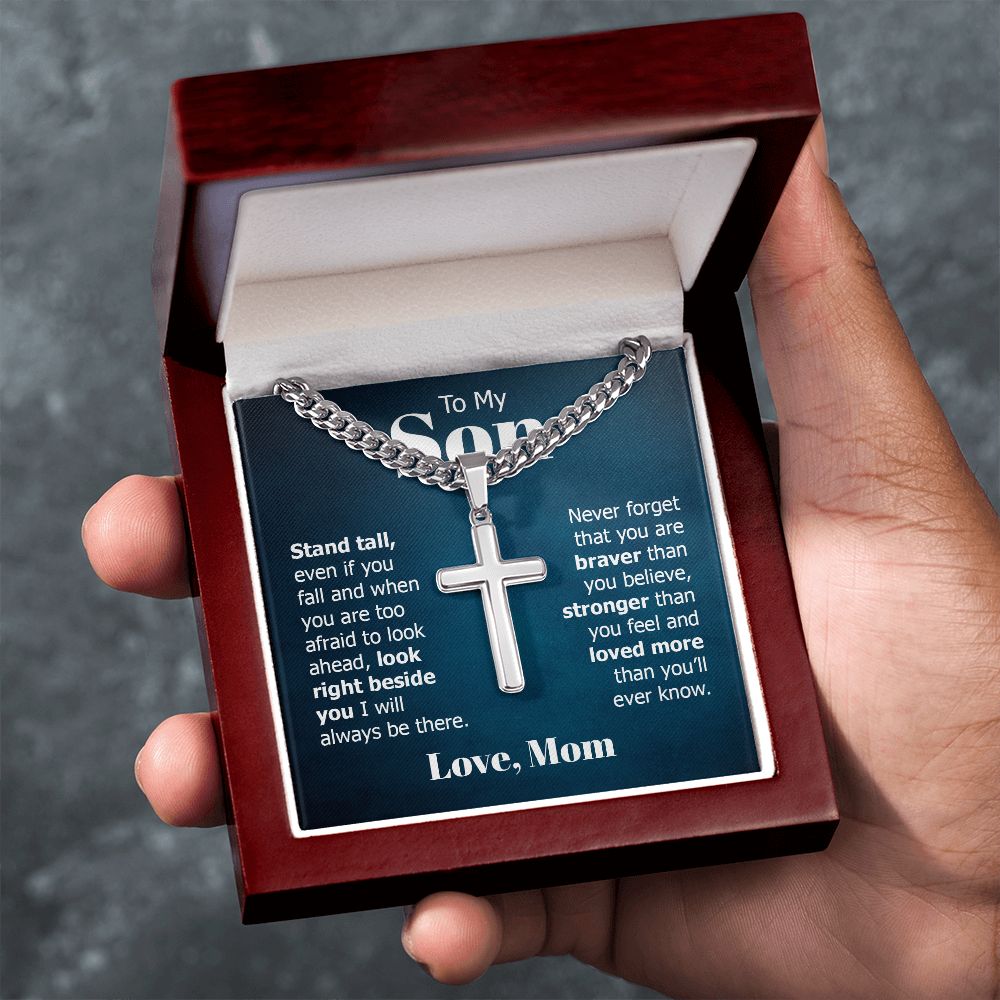 Personalized Cross + Cuban Link 5.15
