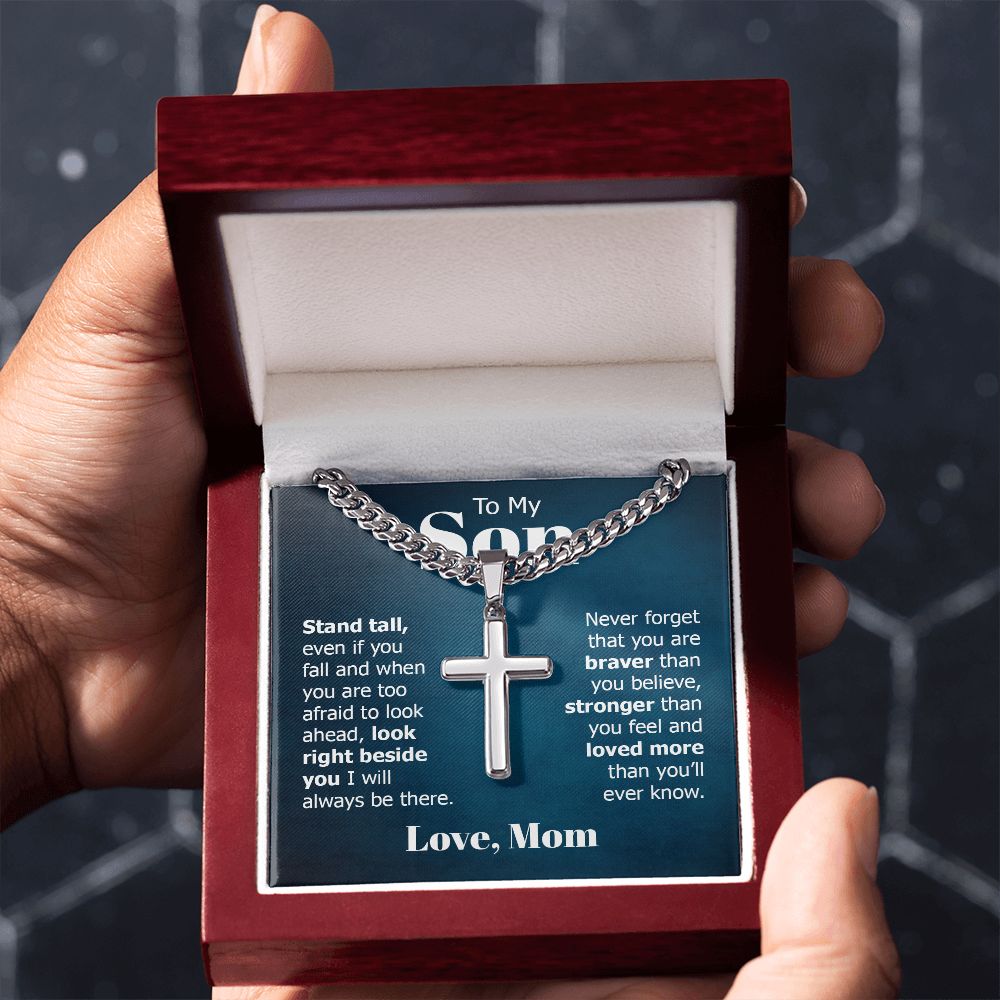Personalized Cross + Cuban Link 5.15