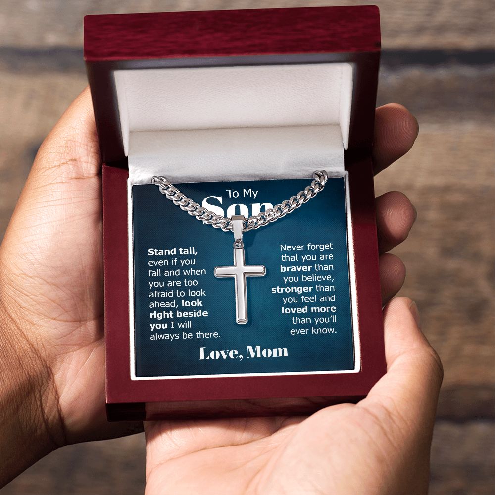 Personalized Cross + Cuban Link 5.15