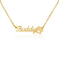 Paw Name Necklace Sample