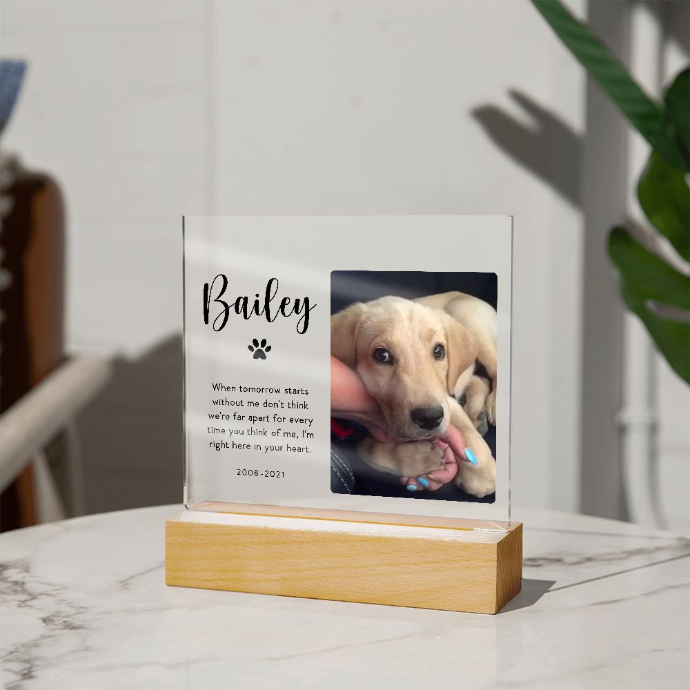 Pet Memorial Plaque