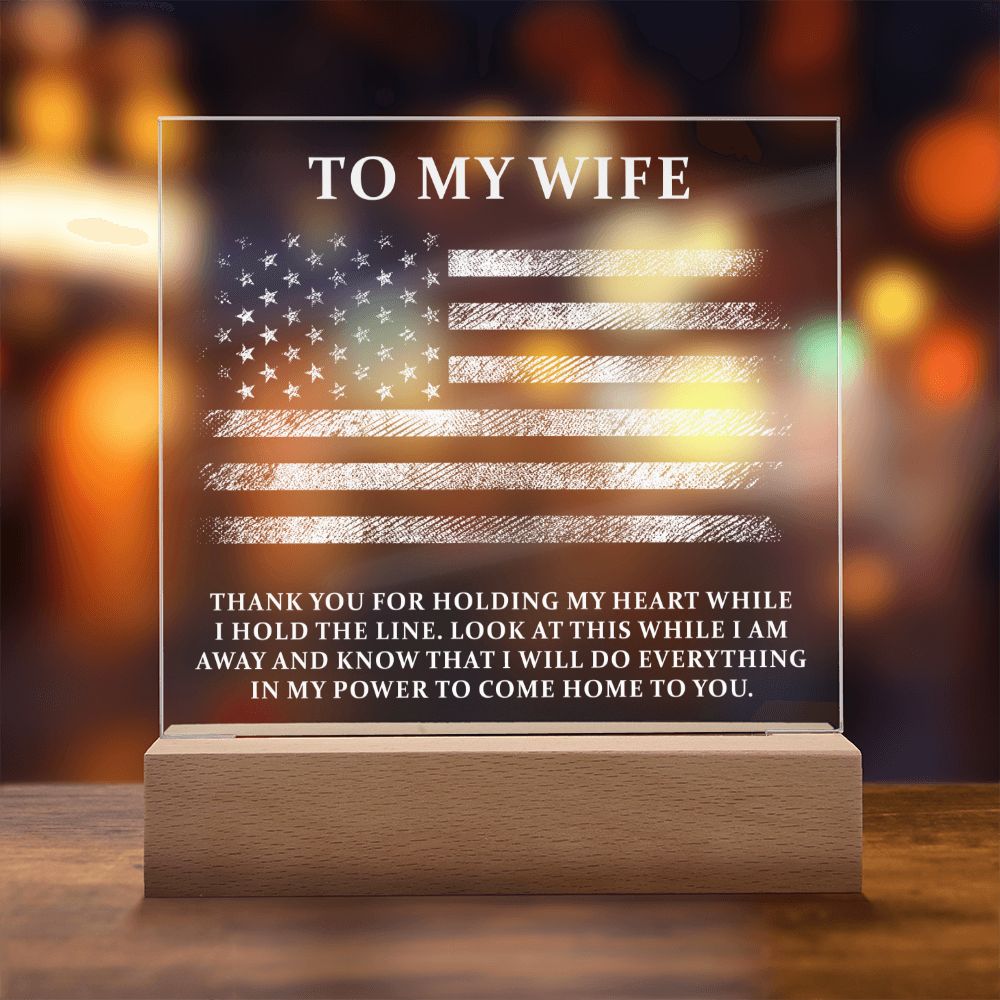 Military Wife Plaque