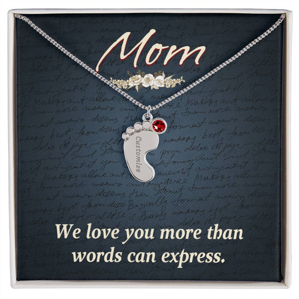 Baby Feet Necklace for Mom