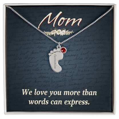 Baby Feet Necklace for Mom