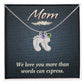 Baby Feet Necklace for Mom