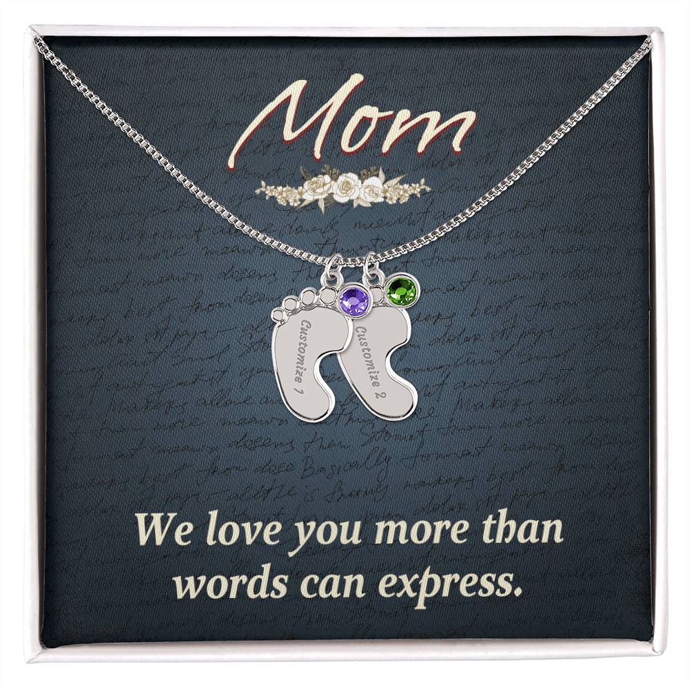 Baby Feet Necklace for Mom