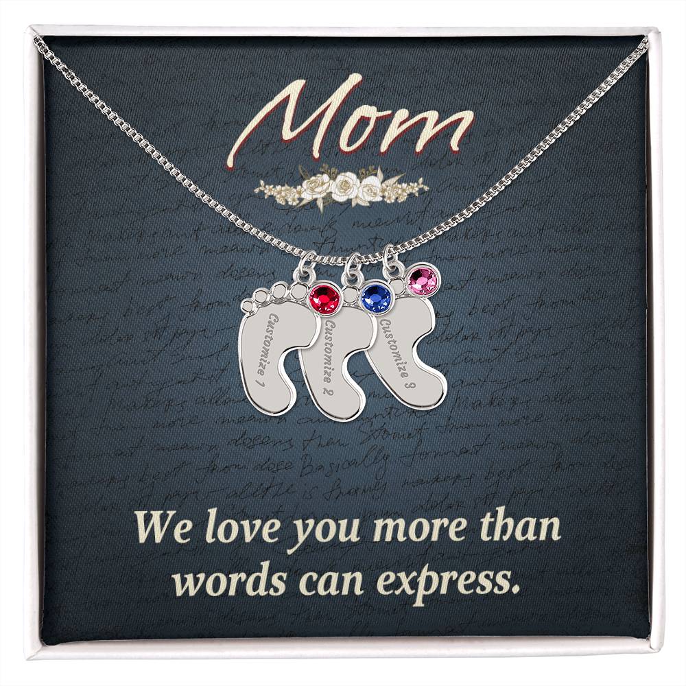 Baby Feet Necklace for Mom