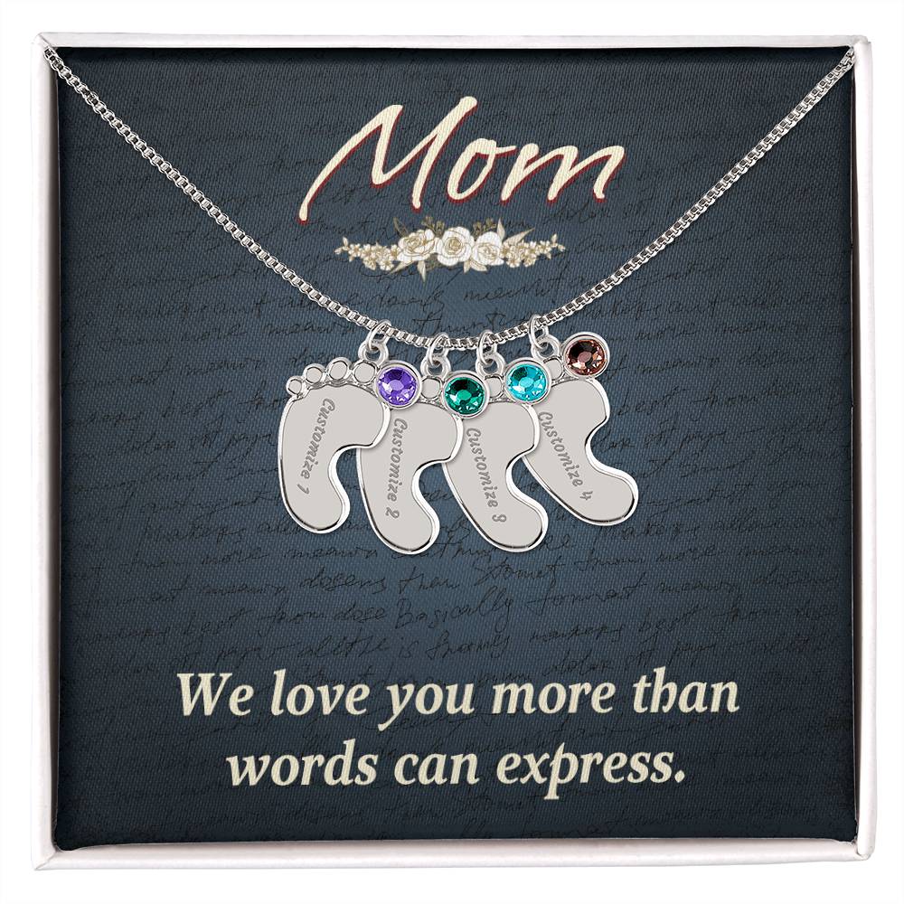 Baby Feet Necklace for Mom