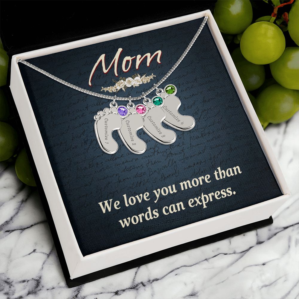 Baby Feet Necklace for Mom