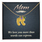 Baby Feet Necklace for Mom