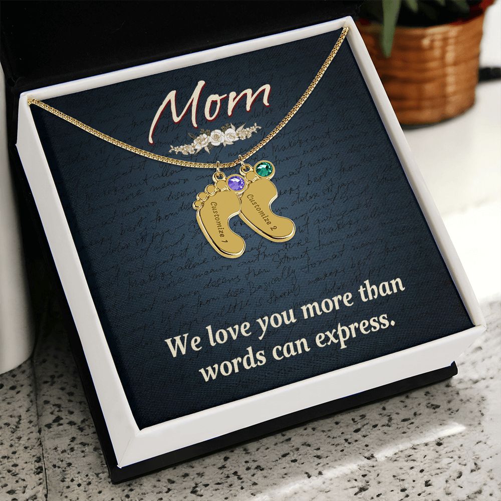 Baby Feet Necklace for Mom