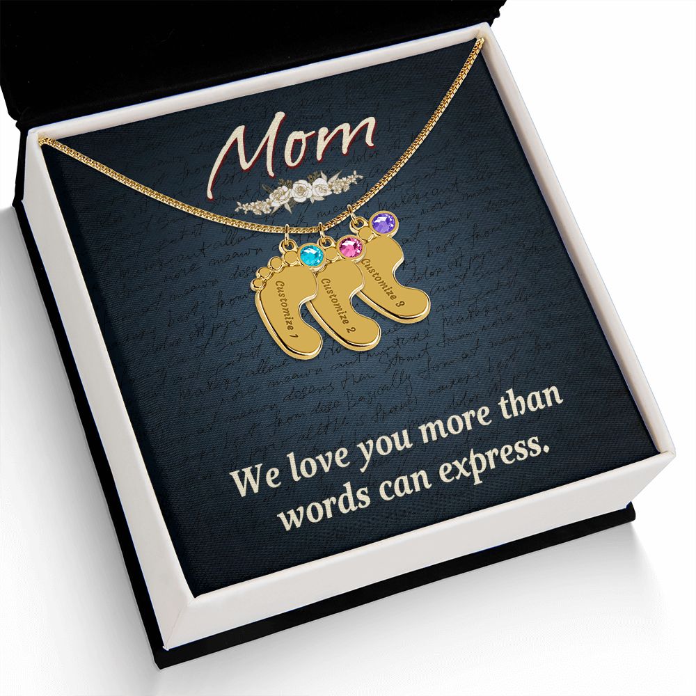Baby Feet Necklace for Mom
