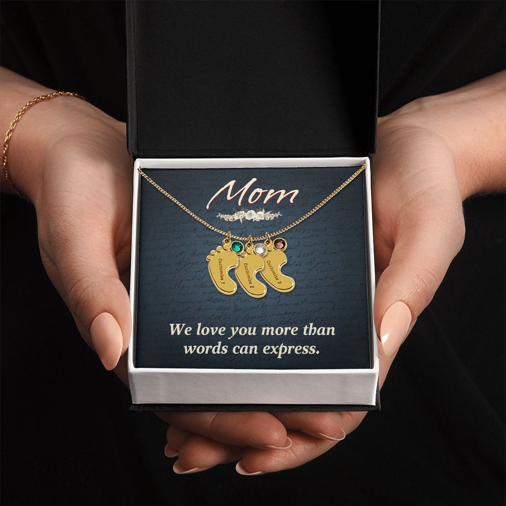 Baby Feet Necklace for Mom