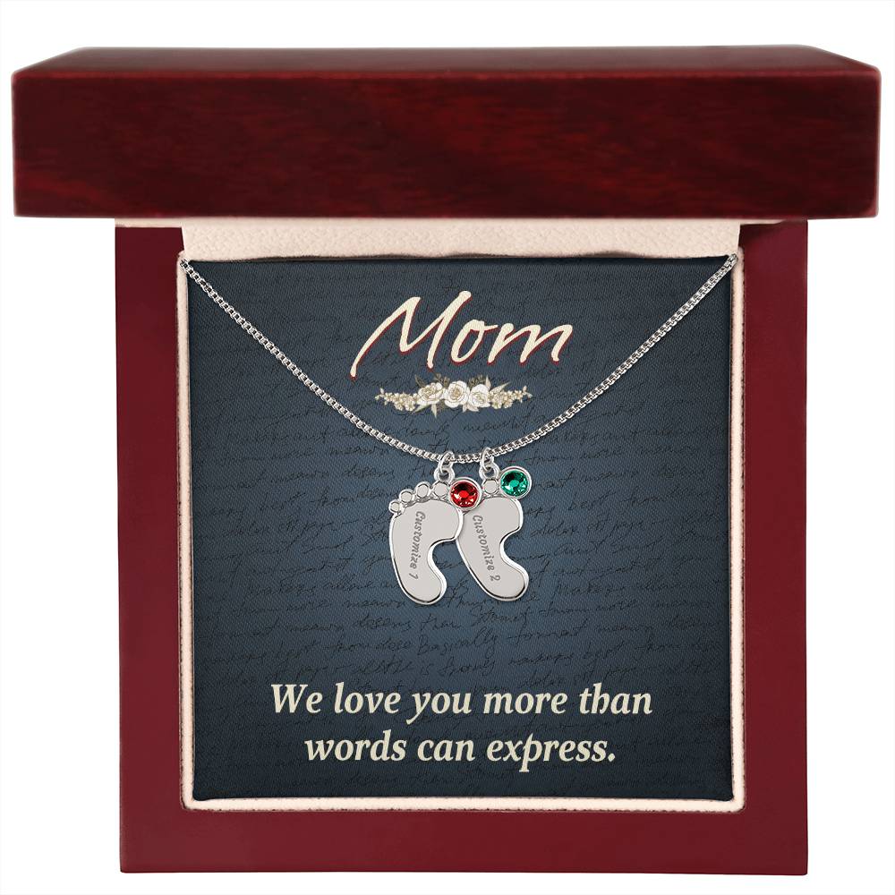 Baby Feet Necklace for Mom
