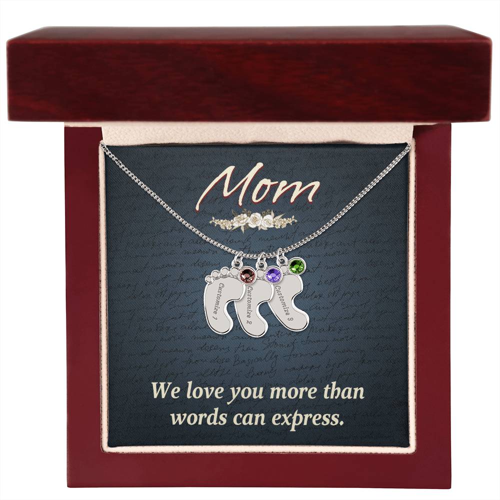 Baby Feet Necklace for Mom