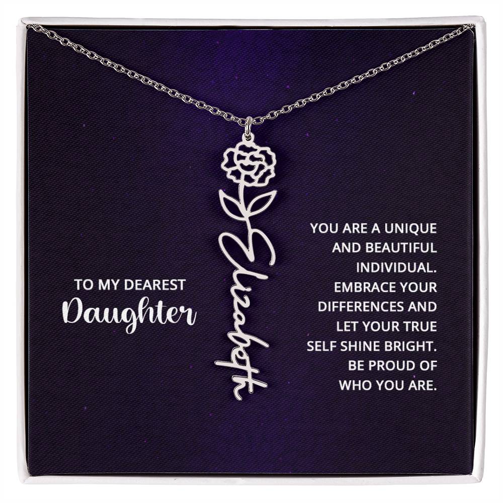Testing Flower Name Necklace 8.16.23