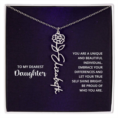 Testing Flower Name Necklace 8.16.23